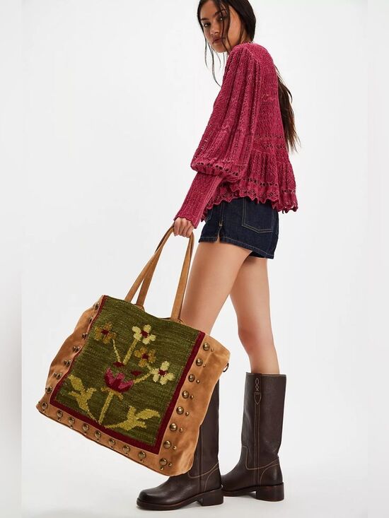 Free People Handbags - New Free People Fleur Stud Tote One Size